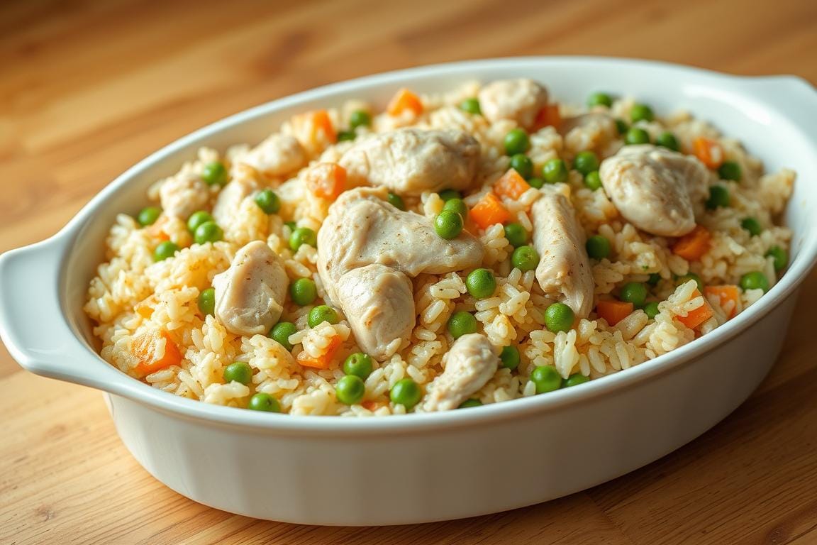 Skinny Chicken And Rice Casserole