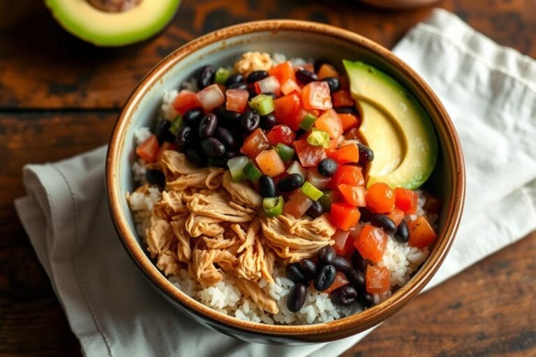 Slow Cooker Chicken Burrito Bowl