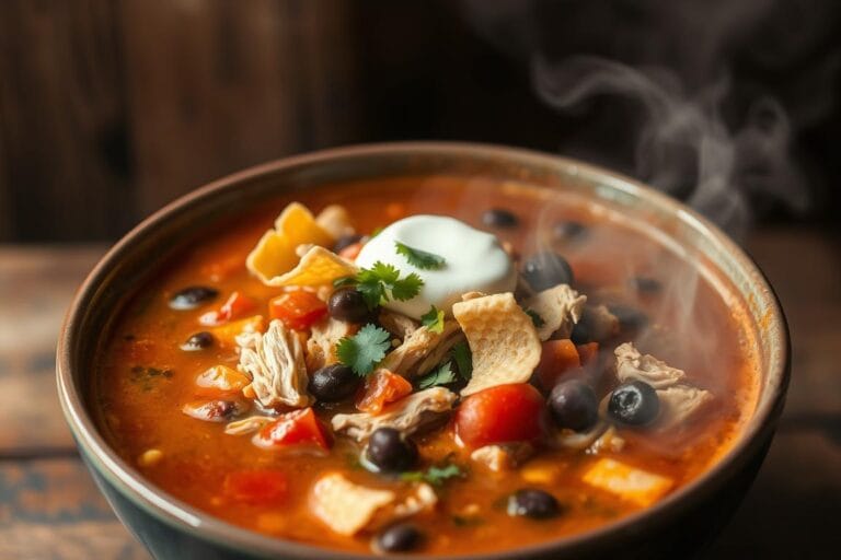 Slow Cooker Chicken Tortilla Soup