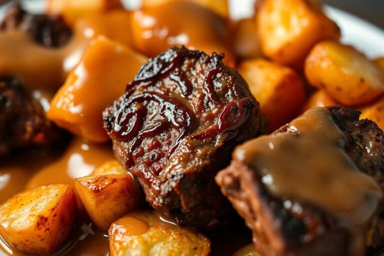 Steak Bites And Potatoes