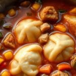 Tamale Soup With Tamale Dumplings