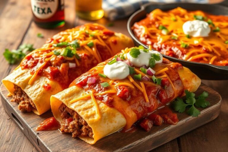 Tex Mex Beef Enchiladas