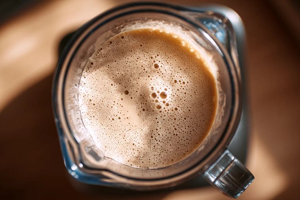 Wake Me Up Coffee Smoothie: A Quick and Energizing Breakfast Drink 9 Wake Me Up Coffee Smoothie Blending Stage