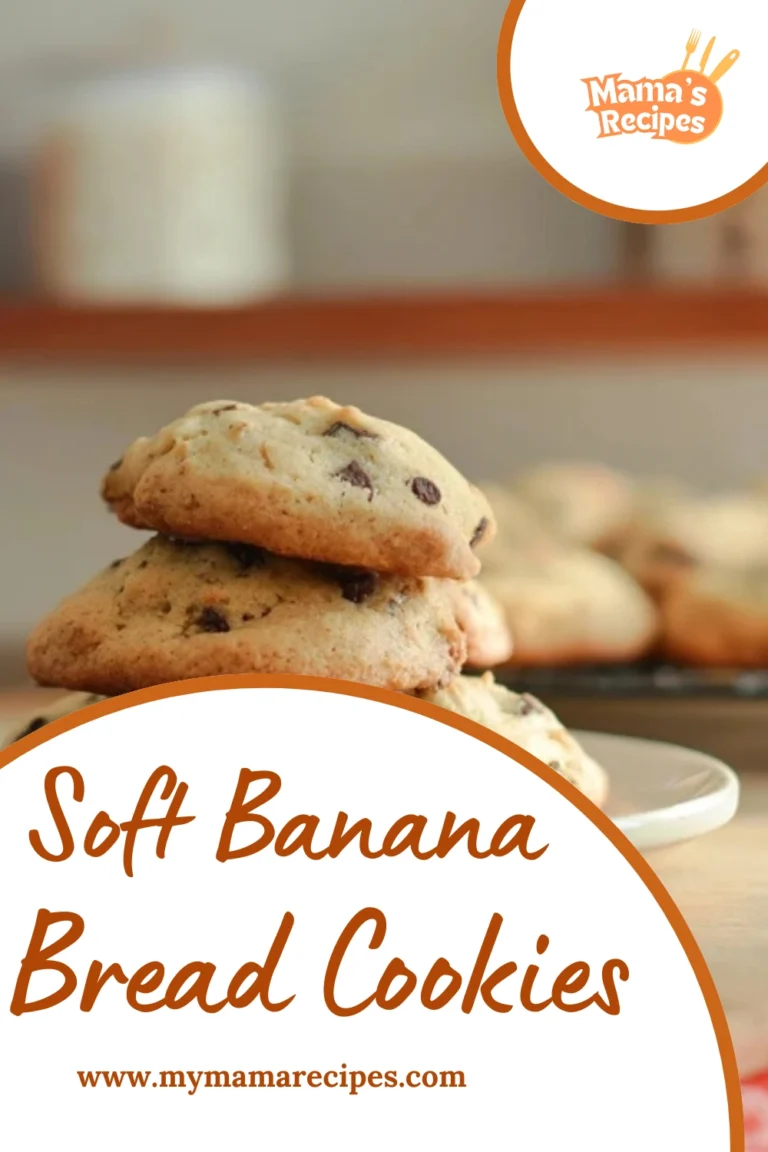 Soft homemade Banana Bread Cookies in a cozy kitchen
