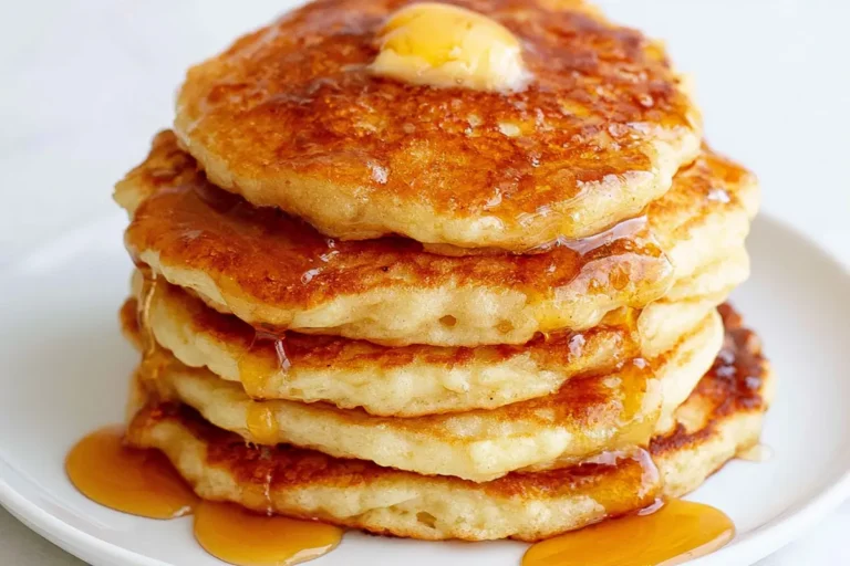 Mohamed Ayad's Fluffy Pancakes Recipe with Maple Syrup and Butter