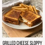 Grilled cheese sloppy joes made in a cozy home kitchen