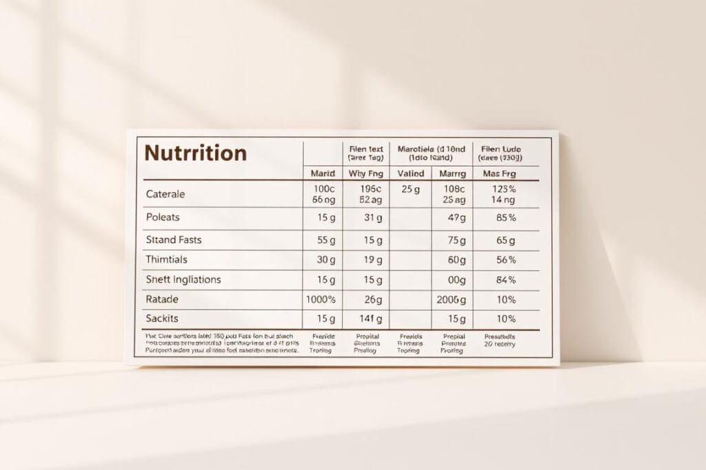 nutritional information nutritional information
