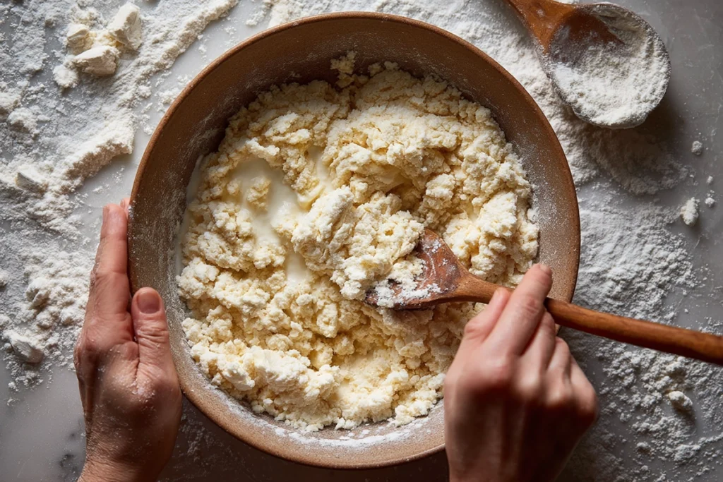Buttermilk Scones Step-by-Step Mixing Process