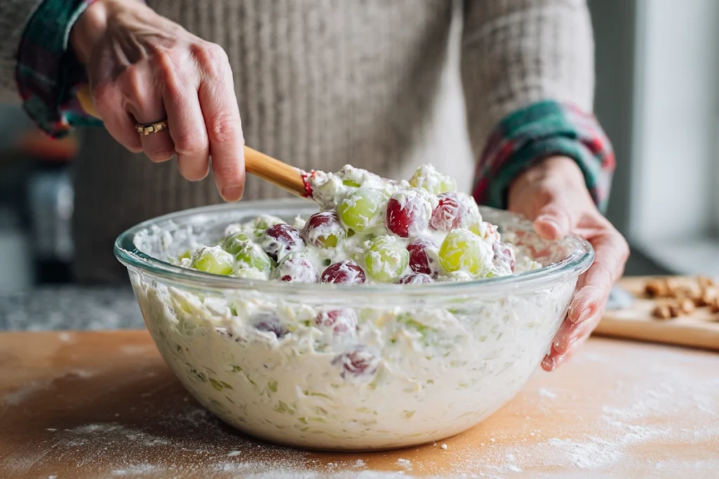 Creamy Grape Salad Step-by-Step Preparation