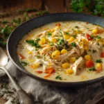 Easy Slow Cooker Chicken And Corn Soup