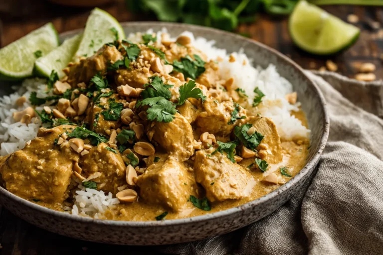 Easy Slow Cooker Satay Chicken
