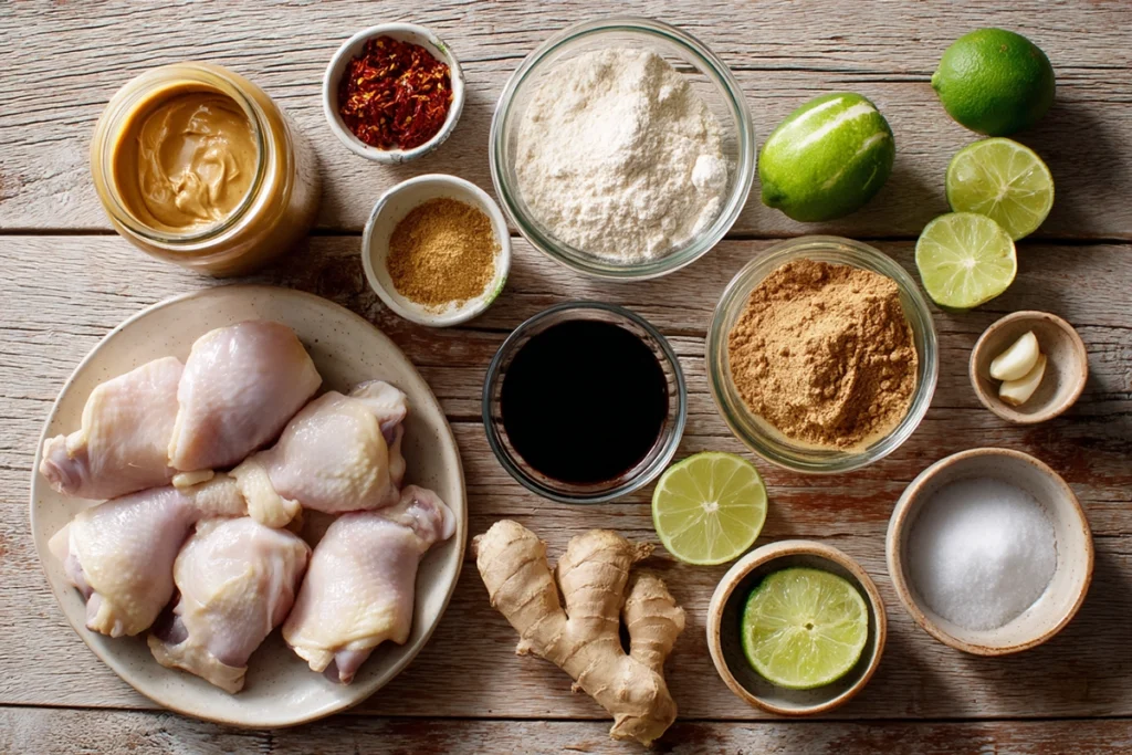 Easy Slow Cooker Satay Chicken Ingredients