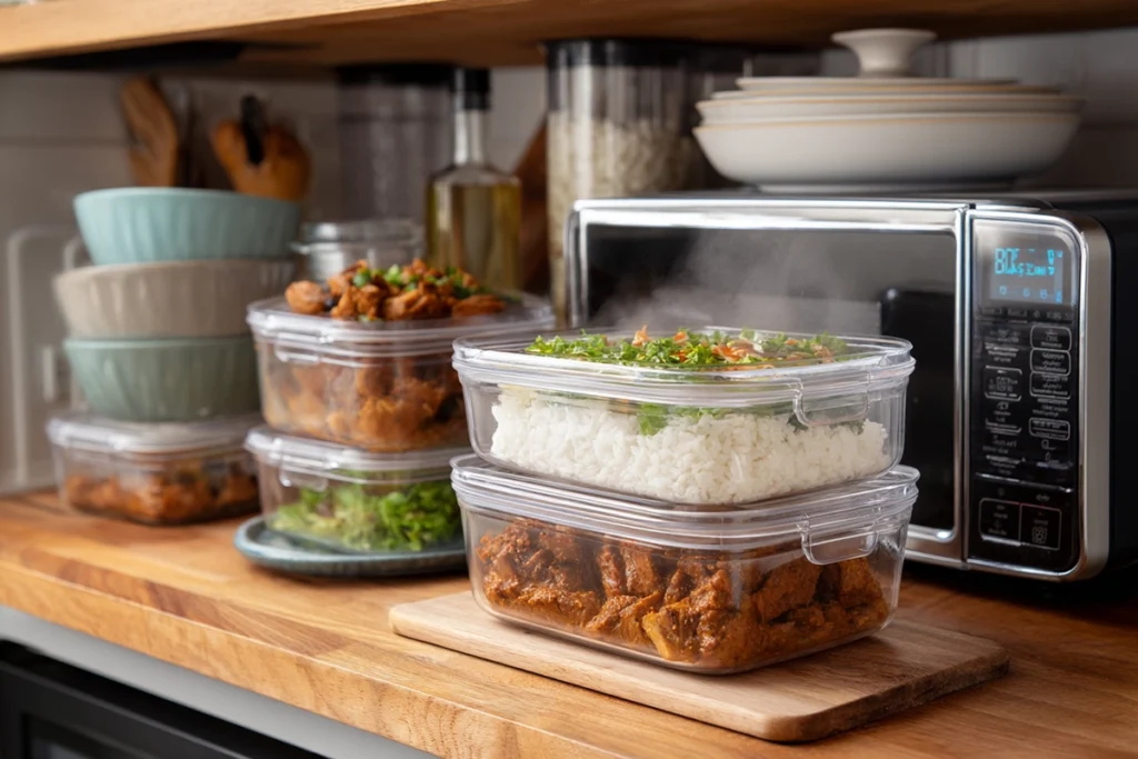 Easy Slow Cooker Satay Chicken Storage and Reheating