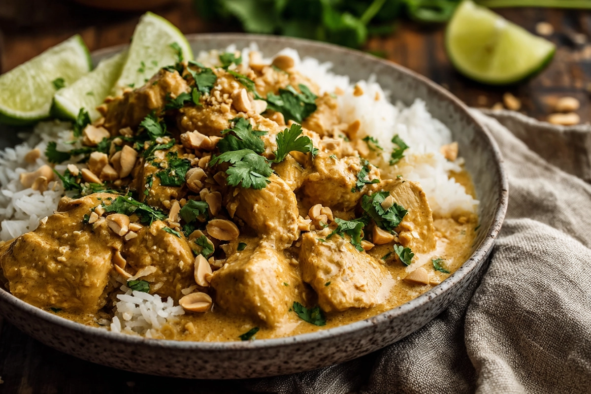 Easy Slow Cooker Satay Chicken