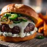 Jalapeno Burgers With Gorgonzola
