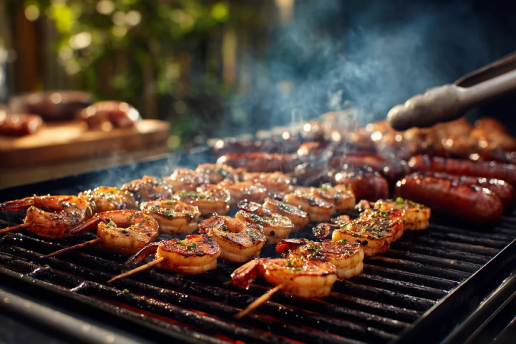 Sausage Grilled Shrimp Kabobs Grilling the Kabobs Like a Pro