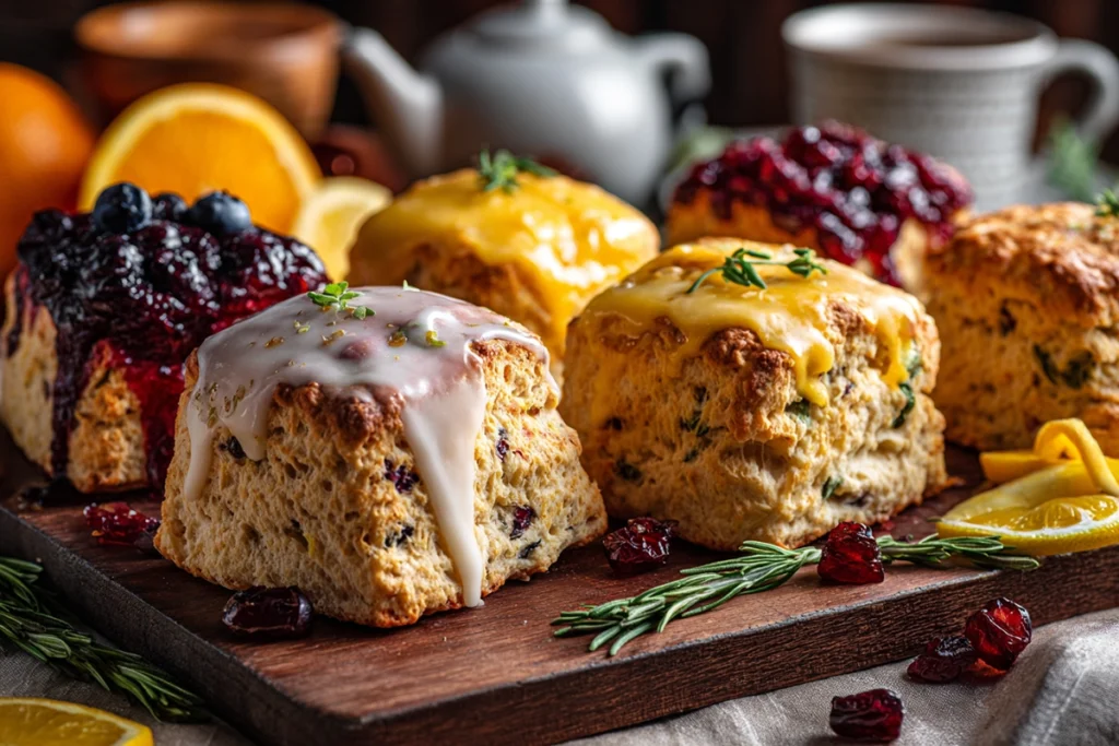 Scones Recipe Flavor Variations to Try – Sweet and Savory Scones Display