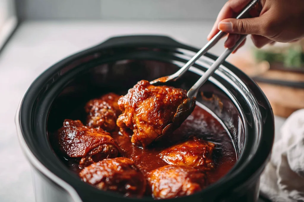 Slow Cooker Bbq Chicken Thighs Step-by-Step Cooking Instructions