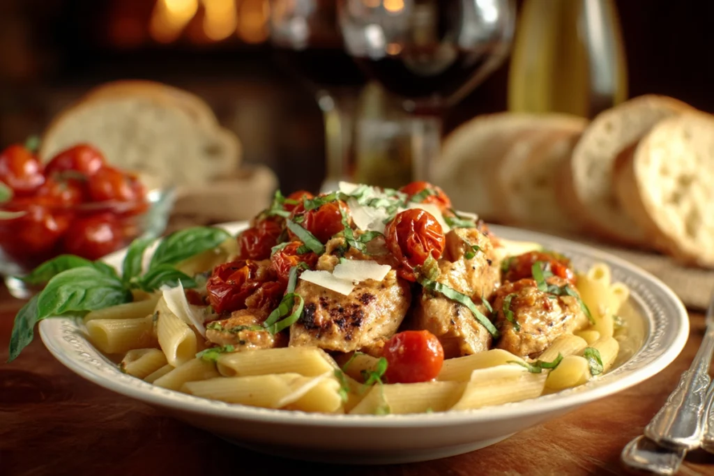 Slow Cooker Chicken With Cherry Tomatoes Basil v
