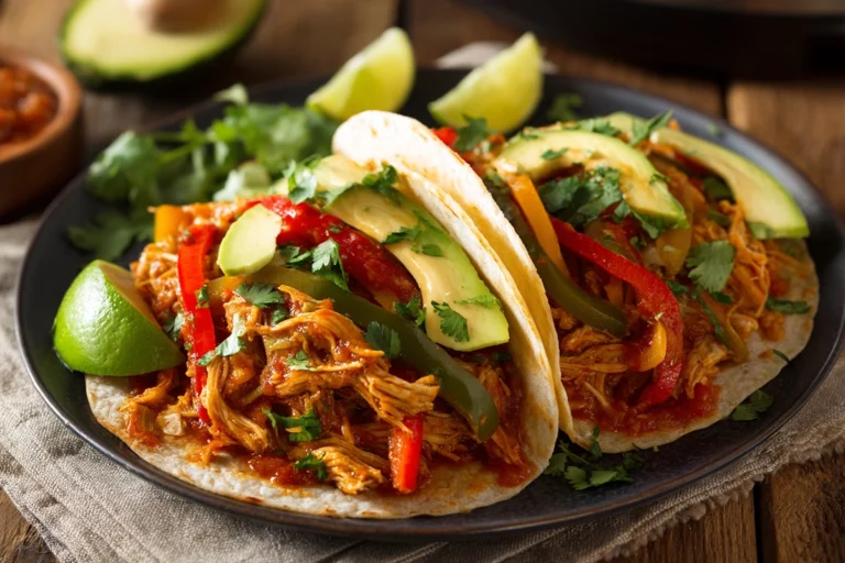 Slow Cooker Fajita Salsa Chicken