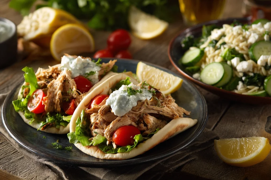 Slow Cooker Greek Chicken Serving Suggestions