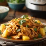 Slow Cooker Tropical Pulled Chicken