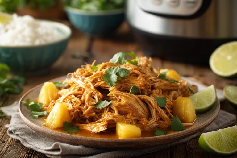 Slow Cooker Tropical Pulled Chicken