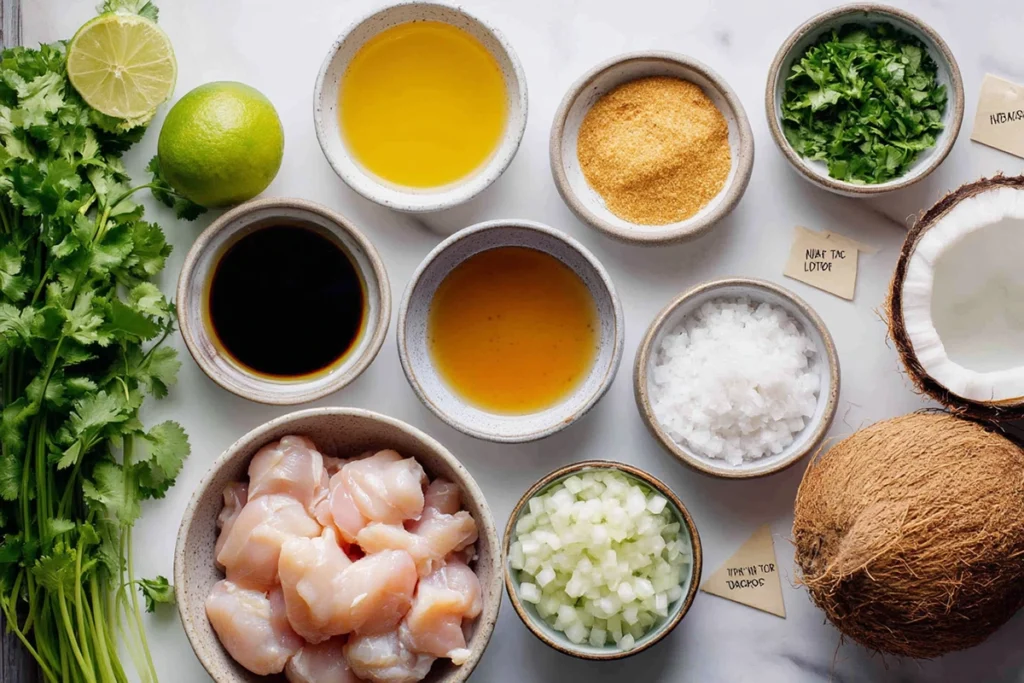 Slow Cooker Tropical Pulled Chicken Ingredients