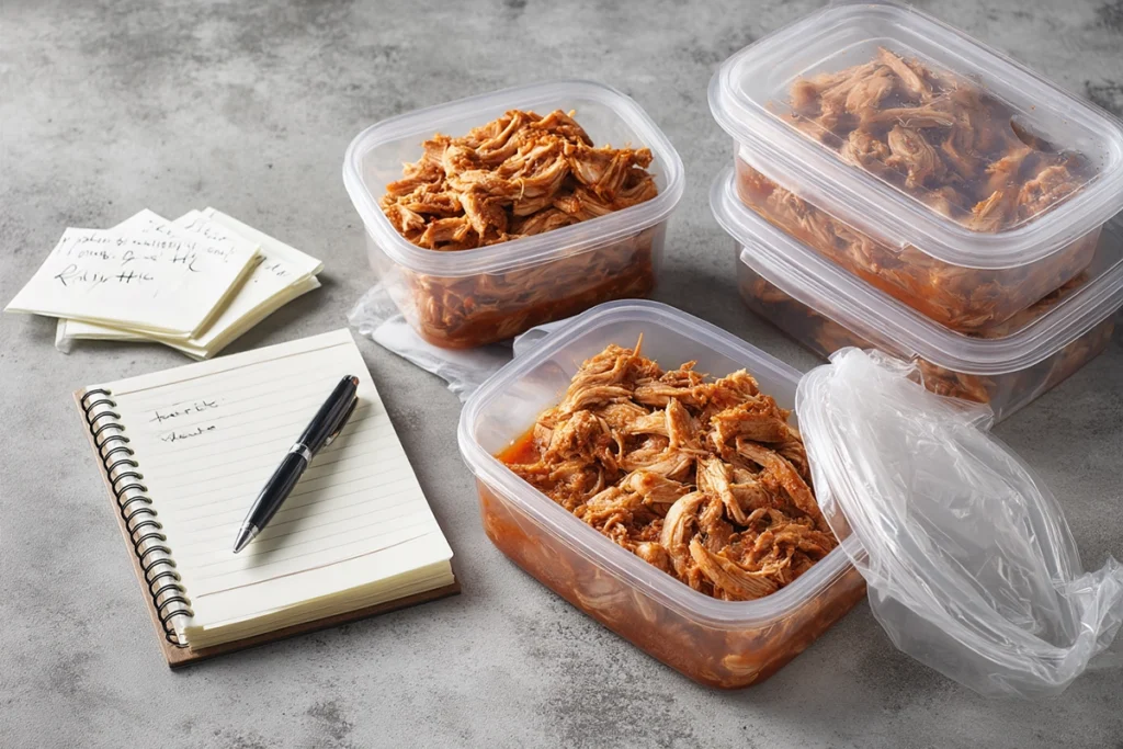 Slow Cooker Tropical Pulled Chicken Make-Ahead and Freezer Prep