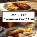 Cornmeal Fried Fish Recipe with crispy coating and flaky fish
