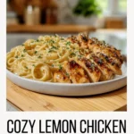 Lemon Garlic Butter Chicken with Creamy Parmesan Pasta homemade dinner