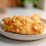 Potato Chip Chicken Recipe served hot and crispy on a modern plate