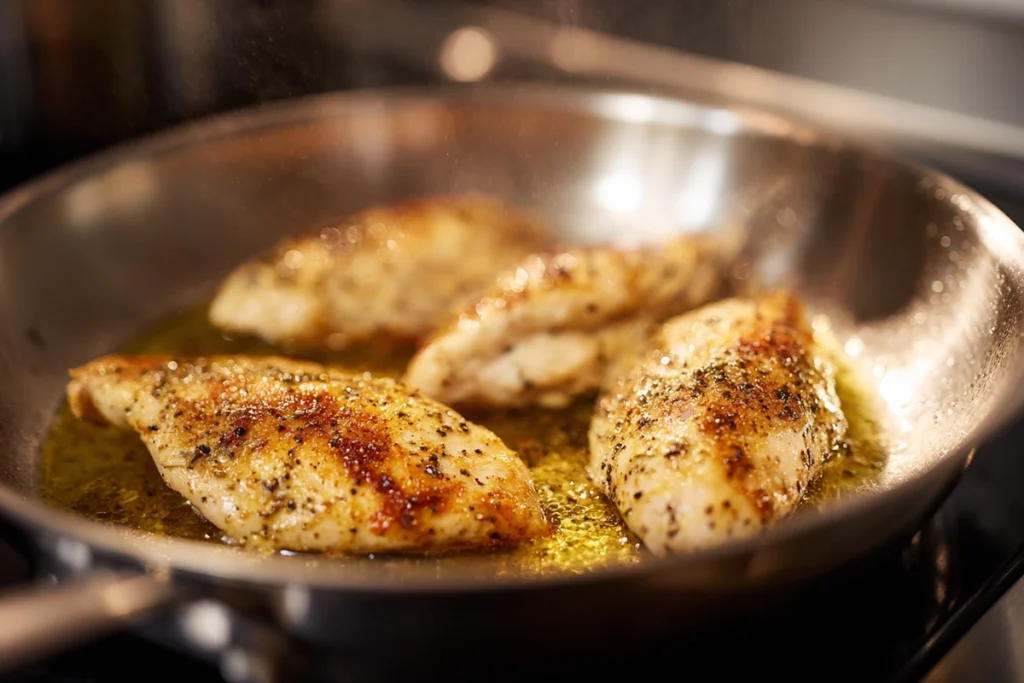 searing chicken breasts for baked cream cheese chicken