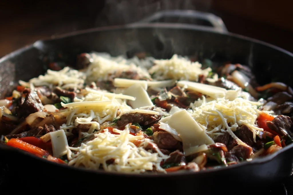 Steak Bomb Sandwich – A Messy, Comfort-Packed New England Classic 9 Steak Bomb Sandwich steak mixture with melted provolone cheese