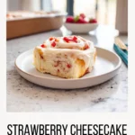 Strawberry Cheesecake Sweet Rolls homemade and fluffy