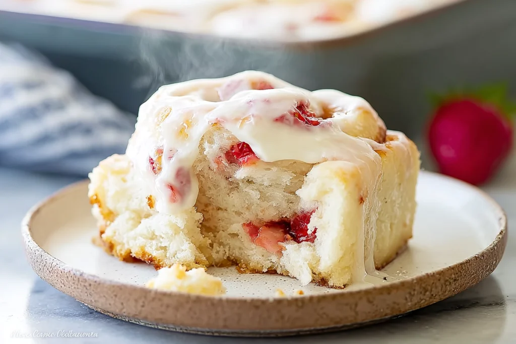 Strawberry Cheesecake Sweet Rolls That Taste Like a Weekend Morning 10 Strawberry Cheesecake Sweet Rolls served warm and ready to eat