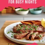 Thin cut steak recipe cooked quickly for an easy home dinner