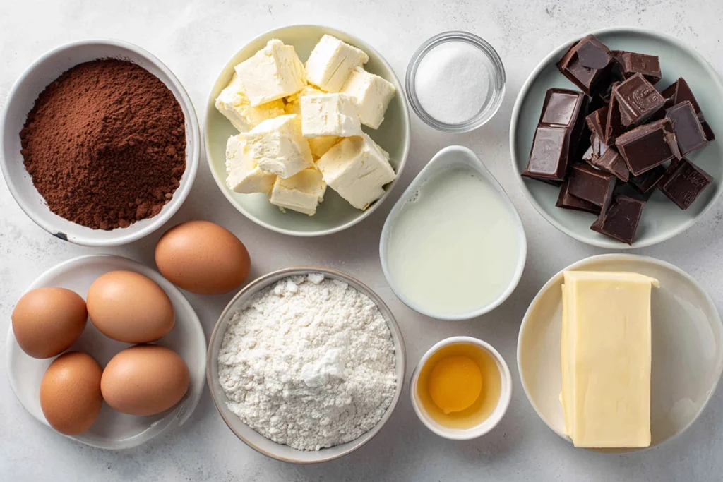 Cheesecake Brownies Ingredient