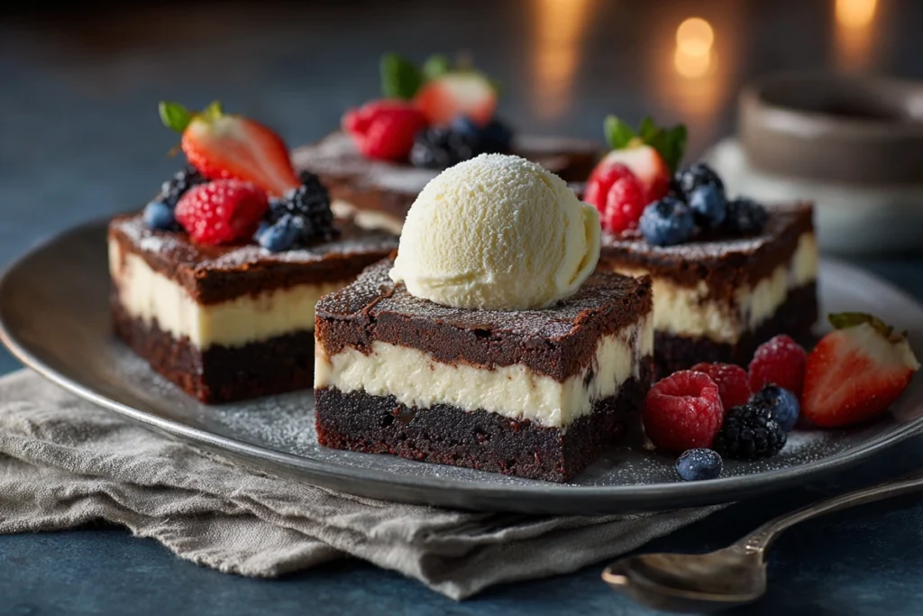 Cheesecake BrowniesFinal Presentation for Serving