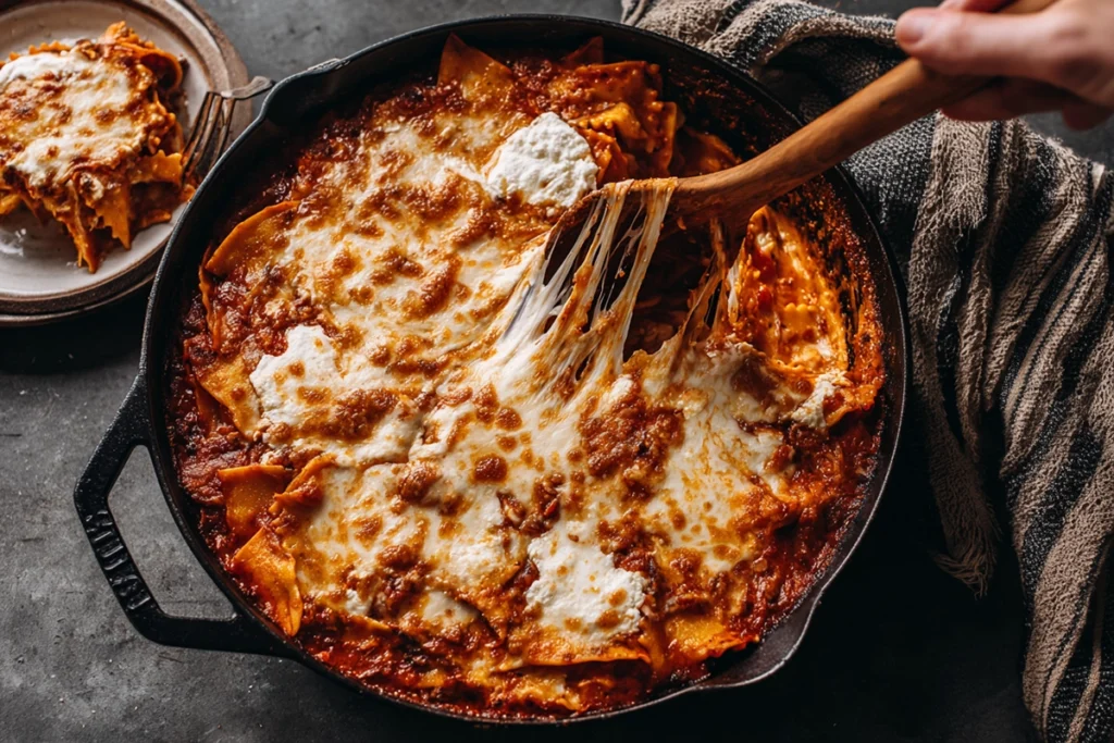 Cheesy Skillet Lasagna Step-by-Step Preparation