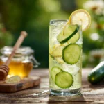 Cucumber Lemonade Sweetened with Honey - Whole-Fed Homestead