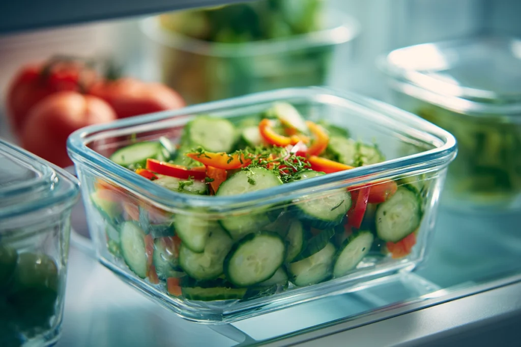 Cucumber and Sweet Pepper SaladSalad as a Side Di