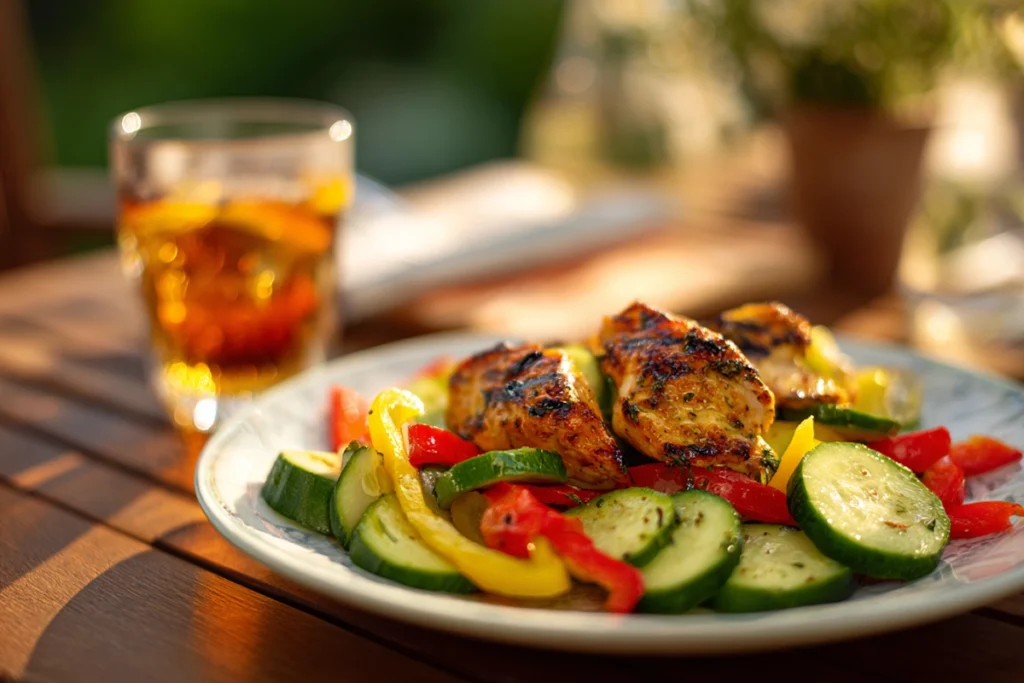 Cucumber and Sweet Pepper SaladSalad as a Side Dish