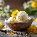 Dandelion Honey Ice Cream
