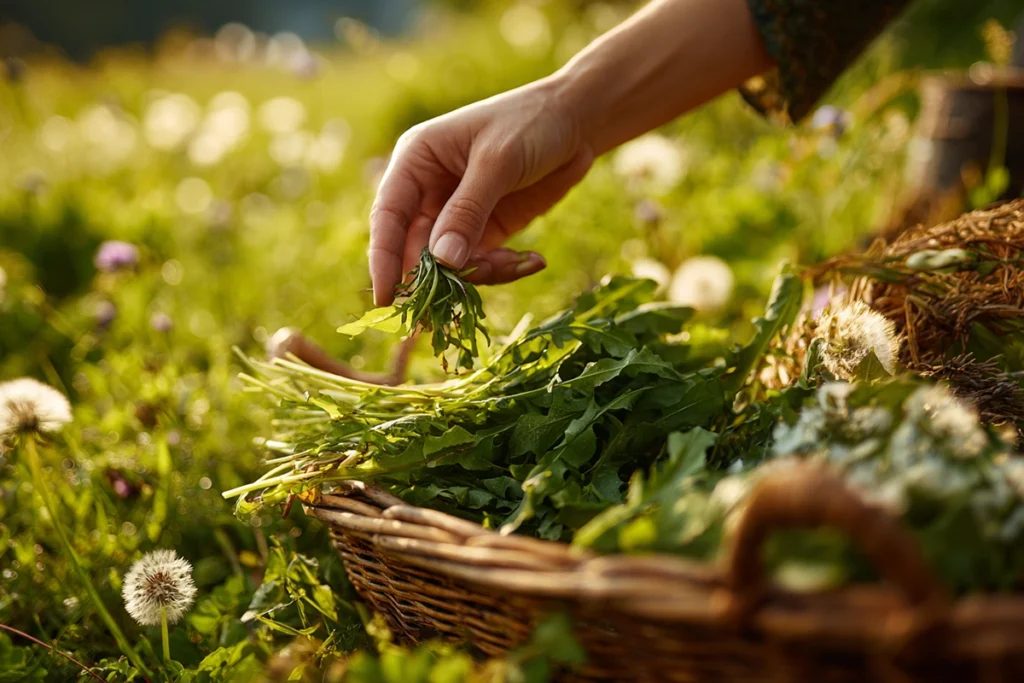 Delicious And Nutritious Dandelion Salad Recipe Foraging Fresh Dandelion Greens