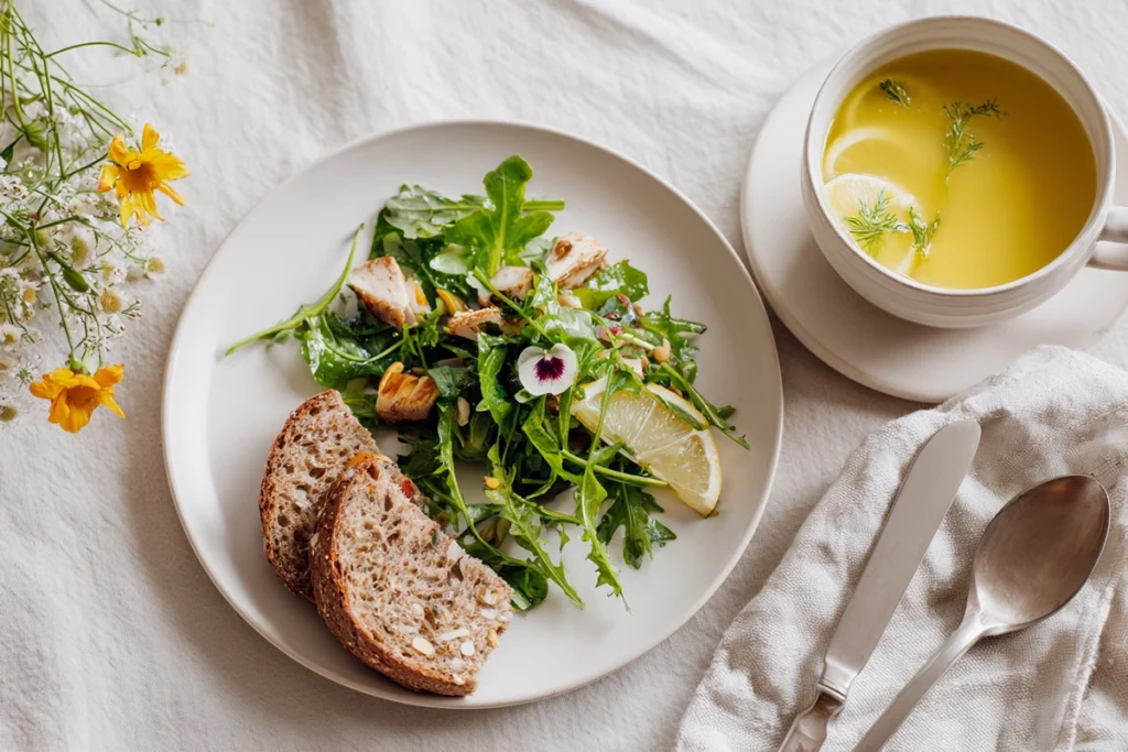 Delicious And Nutritious Dandelion Salad Recipe Healthy Meal Pairing Idea