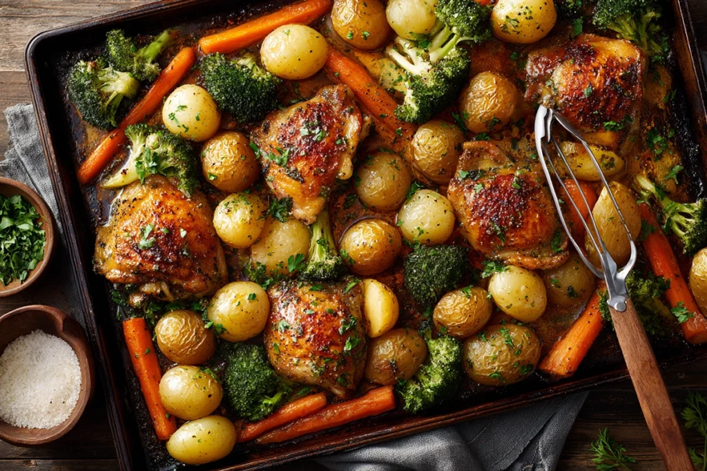One-Pan Garlic Herb Chicken & Veggies