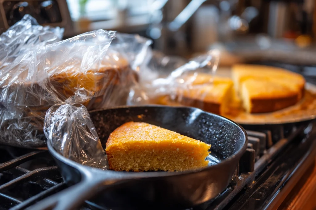Grandmother’s Buttermilk Cornbread Storage and Reheating