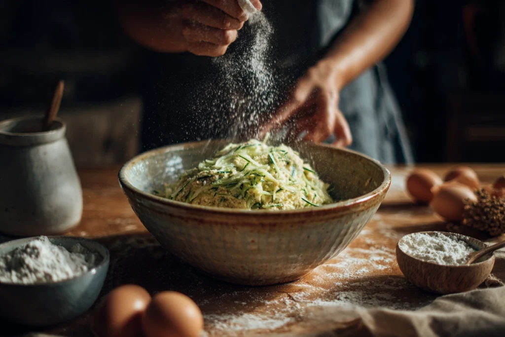 Greek Yogurt Zucchini Bread - Sally's Baking Addictio Step-by-Step Mixing