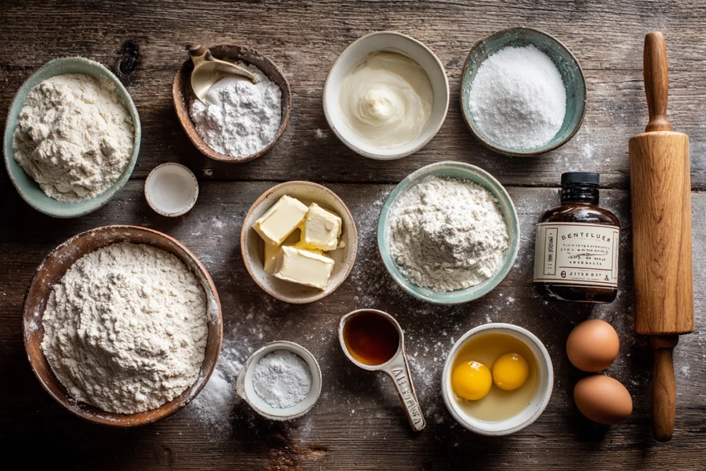 Homemade Glazed Doughnuts Ingredients
